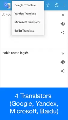 Speak to Voice Translator android App screenshot 1