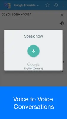 Speak to Voice Translator android App screenshot 2